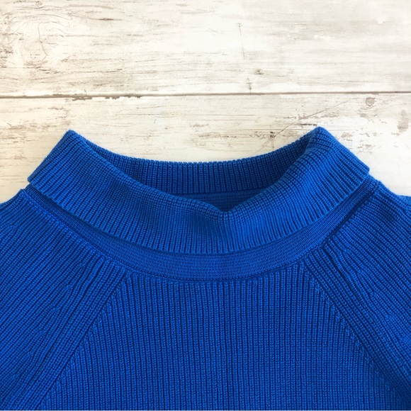TALBOTS Petite Women’s Blue Turtleneck Long Sleeve Pullover Knit Sweater Sz S/p - Picture 5 of 10